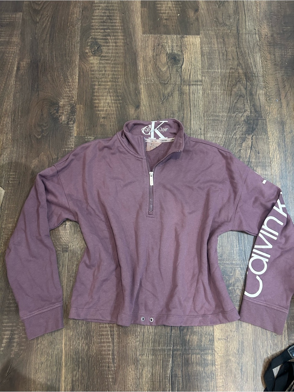 Calvin Klein Dusty Mauve Half-Zip Pullover